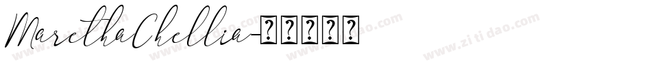 MarethaChellia字体转换