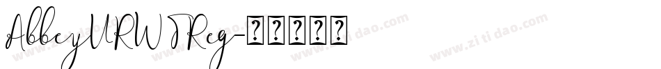 AbbeyURWTReg字体转换