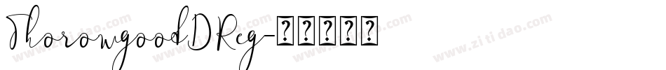 ThorowgoodDReg字体转换