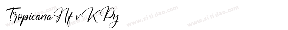 TropicanaNf-vKPy字体转换