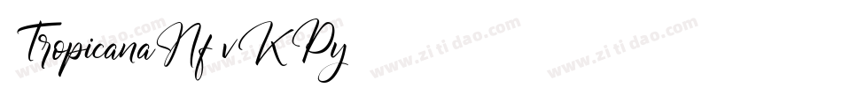 TropicanaNf-vKPy字体转换