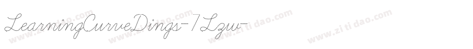 LearningCurveDings-7Lzw字体转换