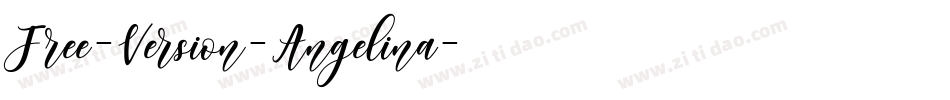 Free-Version-Angelina字体转换