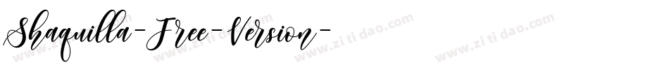Shaquilla-Free-Version字体转换