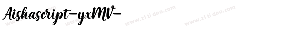 Aishascript-yxMV字体转换