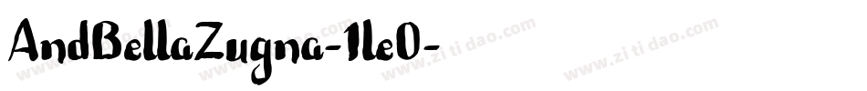 AndBellaZugna-1le0字体转换