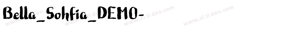 Bella_Sohfia_DEMO字体转换