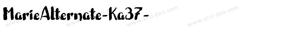 MarieAlternate-Ka37字体转换
