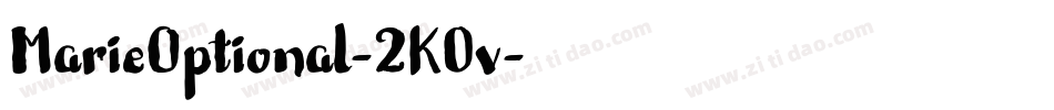 MarieOptional-2K0v字体转换
