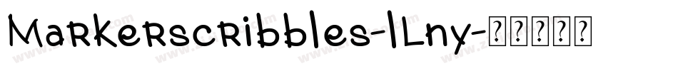 Markerscribbles-lLny字体转换