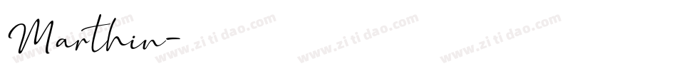 Marthin字体转换