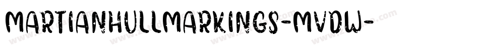 MartianHullMarkings-MVdw字体转换
