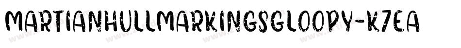 MartianHullMarkingsGloopy-K7EA字体转换
