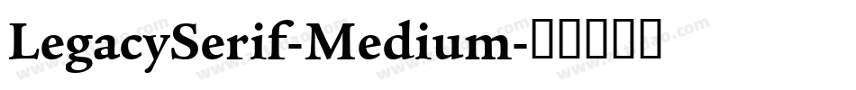 LegacySerif-Medium字体转换
