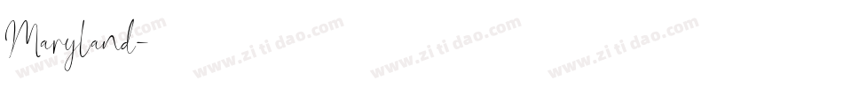 Maryland字体转换