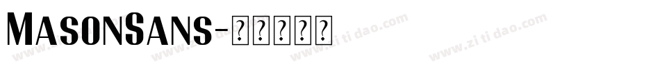 MasonSans字体转换