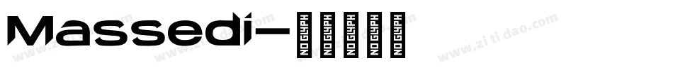 Massedi字体转换