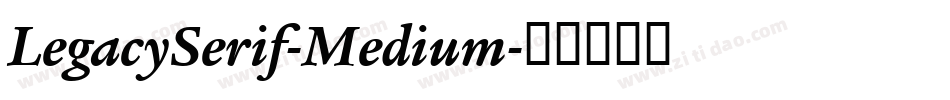 LegacySerif-Medium字体转换
