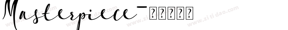 Masterpiece字体转换