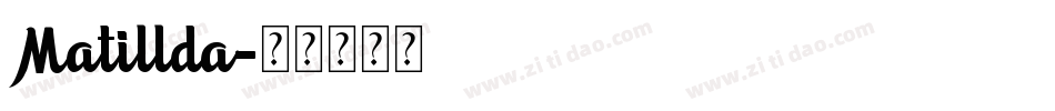 Matillda字体转换