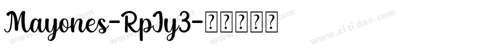 Mayones-RpJy3字体转换