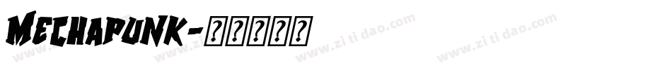 Mechapunk字体转换