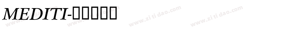 MEDITI字体转换