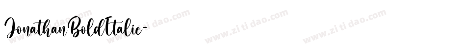 JonathanBoldItalic字体转换