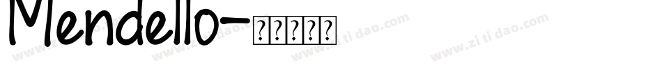 Mendello字体转换