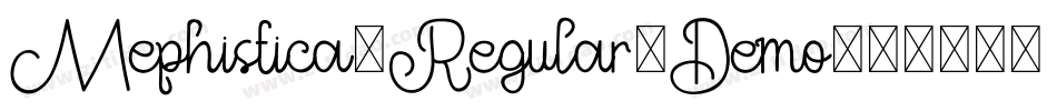 Mephistica-Regular-Demo字体转换