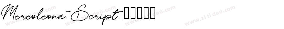 Mereoleona-Script字体转换