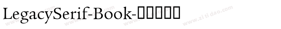 LegacySerif-Book字体转换