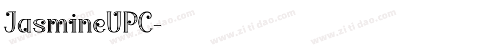 JasmineUPC字体转换 JasmineUPC字体转换