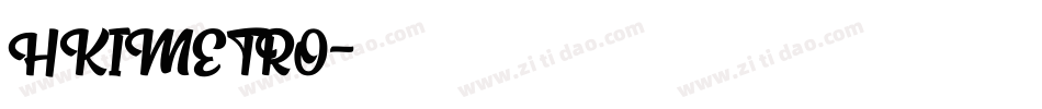 HKIMETRO字体转换