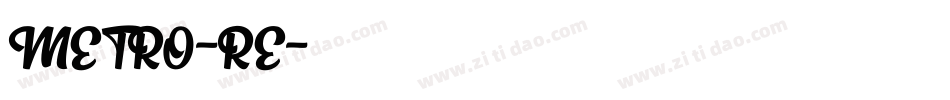 METRO-RE字体转换