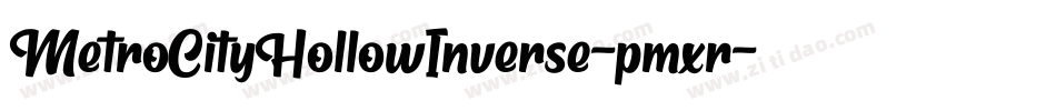MetroCityHollowInverse-pmxr字体转换