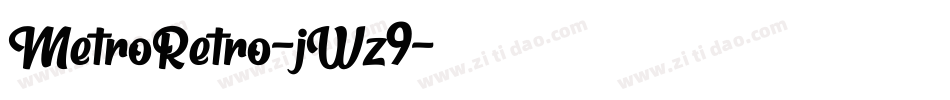 MetroRetro-jWz9字体转换