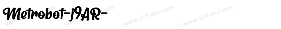 Metrobot-j9AR字体转换