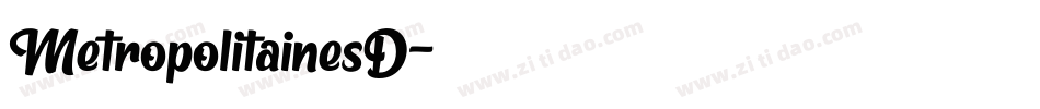 MetropolitainesD字体转换