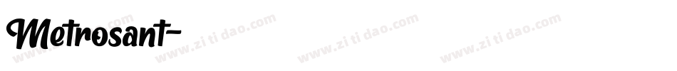 Metrosant字体转换