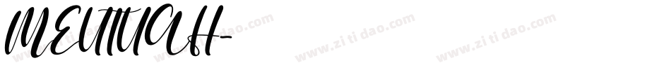 MEUTUAH字体转换