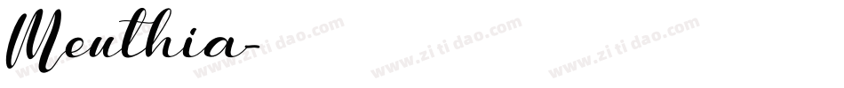 Meuthia字体转换