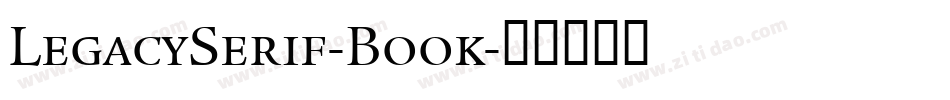 LegacySerif-Book字体转换