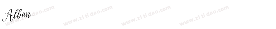 Alban字体转换
