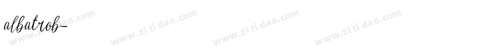 albatrob字体转换