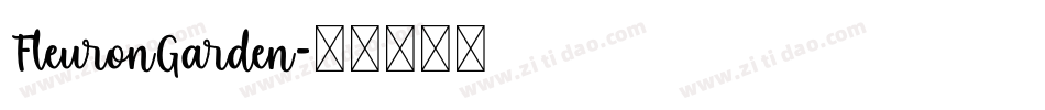 FleuronGarden字体转换