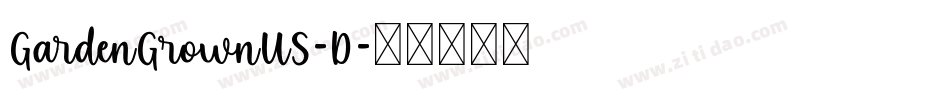 GardenGrownUS-D字体转换