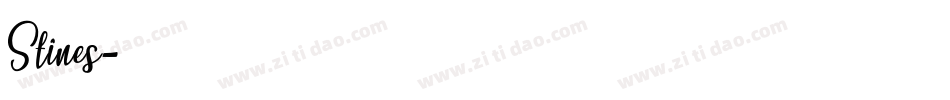 Stines字体转换