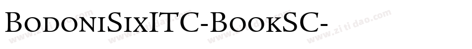 BodoniSixITC-BookSC字体转换