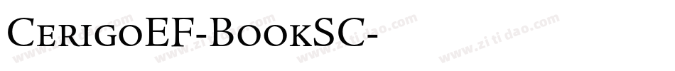 CerigoEF-BookSC字体转换